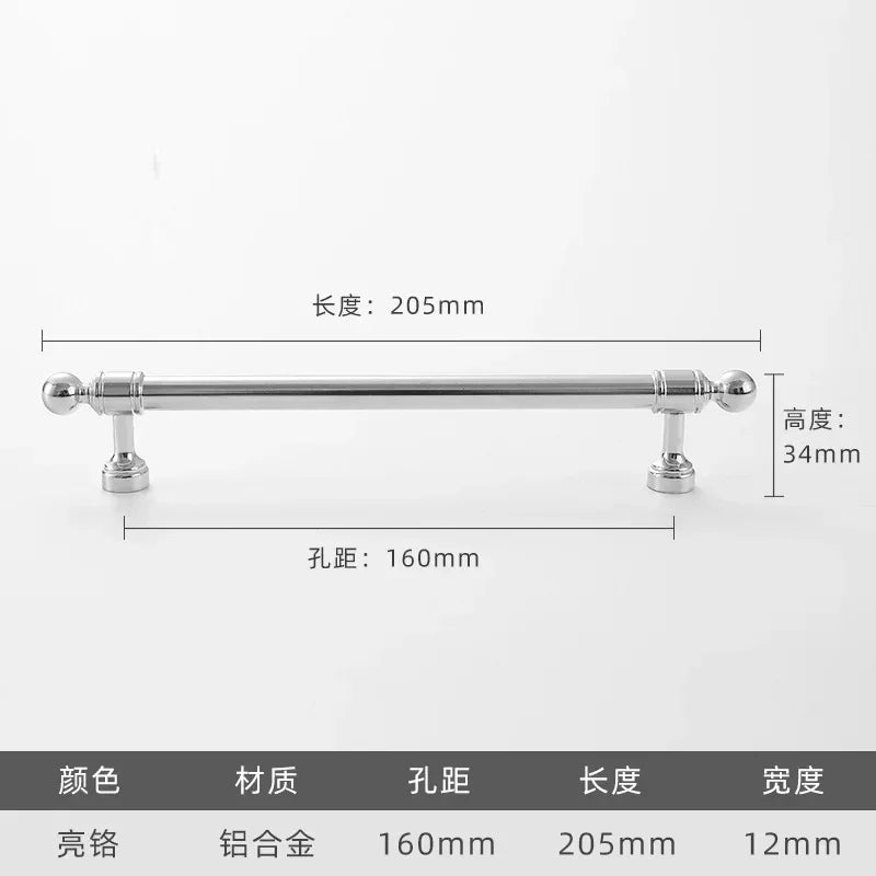 Cabinet Hardware Modern Minimalism Aluminum Alloy Kitchen Cabinet Handles for Bathroom Drawer Pulls Drawer Handles Door Knob