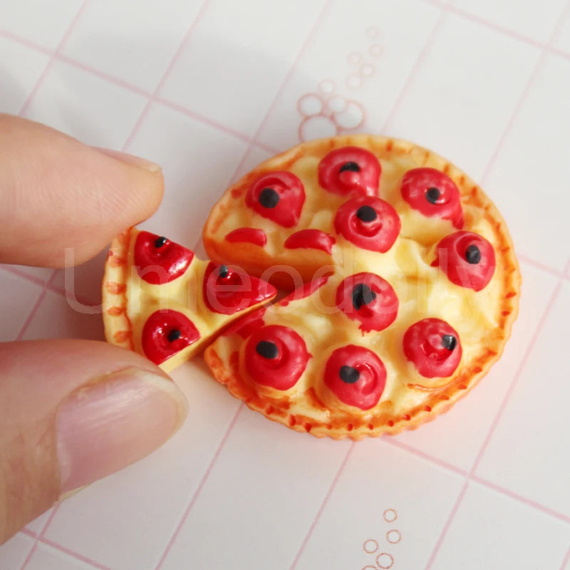Cute Simulation 1/6 Miniature Dollhouse Cake Pizza Mini Bread Food For BJD Doll Kitchen Toy Accessories
