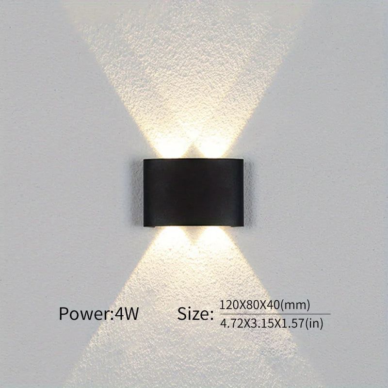 Up and Down LED Wall Lamp Waterproof IP66 Interior Wall Light For Bedroom Living Room Corridor Indoor Outdoor Lighting