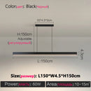 Designer dining room chandelier simple modern Nordic dining table bar table lamp minimalist led long office chandelier