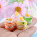 10Pcs Dollhouse Simulation Miniature Layer Cake Model Mini Dessert Food Toys Dolls House Kitchen Dinning Room Decor Accessories