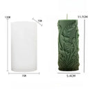 Wave cylindrical candle silicone mold with irregular geometric shape twisted stripes cylindrical candle mold resin gypsum mold