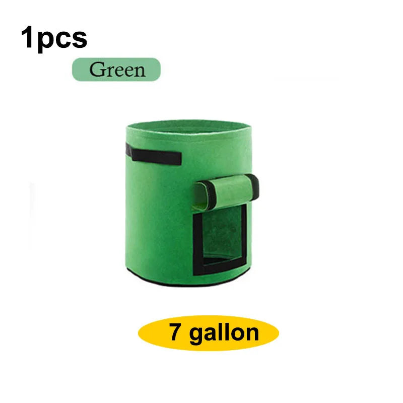 1/5/10gal fabric potato plant flower Pots Grow Bags flowr Flowerpot fruit plante tools garden growing Vegetable veg Planting
