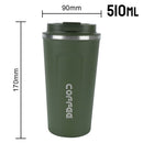 380/510ML Thermo Cafe Leak_Proof Travel Thermo Cup Double Stainless Steel for Tea Water Coffee Coffee Mug Car Thermos Mug