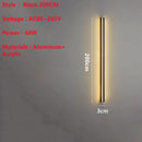 Line Extremely Long LED Wall Lamp 110V 220V 60~240CM Minimalist Sconce For Indoor TV Background Aisle Living Room Villa Lighting