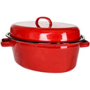 Enamel oven boiled fish oval thickened Christmas turkey pot curled cast iron porcelain enameled stewpan big soup pan