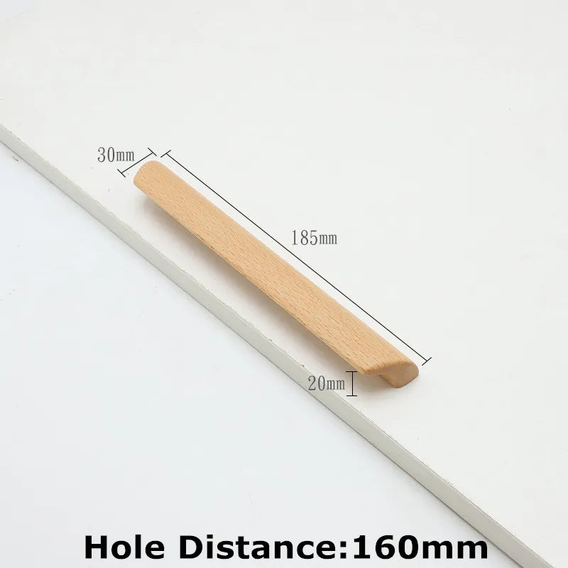 1pc Log Style Kitchen Cabinet Handle Drawer Solid Wood Furniture Wooden Door Drawer Knobs Cupboard Handles for Furniture