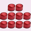 Pack of 10 Glass Small Tea Light Candle Holder for Table Decor,Home Decor,Church Housewarming Gifts Candle Pillar Holder Pink