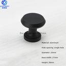Space Aluminum Single Hole Handle Modern Wardrobe Drawer Round Knob Silver/black/gold Kitchen Cabinet Furniture Small Handle