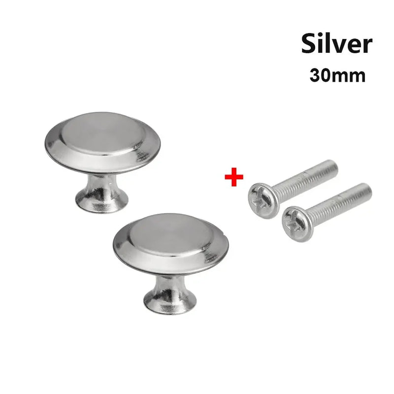 2pcs/lot Kitchen Cupboard Round Shape Furniture Fitting Cabinet Cabinet Pulls Wardrobe Pulls Drawer Knob Door Handle