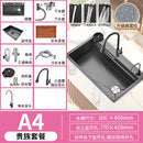 Honeycomb Embossed 304 Stainless Steel Sink, Kitchen Sink 304 Large Single Sink, Thickened Vegetable Basin, Dishwasher