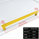 Square Furniture Hardware Black Cabinet Handle Stainless Steel Kitchen Door Knobs Cupboard Wardrobe Drawer Pulls