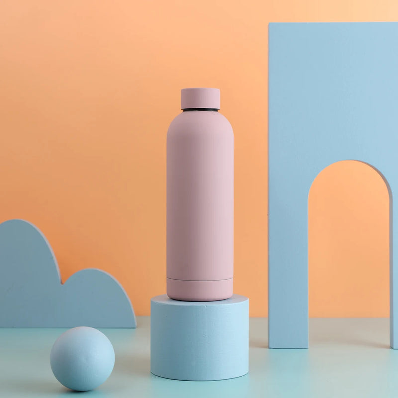 500ML Sports Water Bottle Stainless Steel Thermals Cup Double Wall 304 Vacuum Tumbler Office and Home Insulated Mug