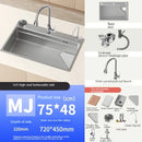 304 Stainless Steel Kitchen Sink Silver Embossed Large Single Slot Undermount Basin Dishwasing Sinks For Kitchen