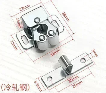 1 PC Bag Magnet Cabinet Catches Door Stop Closer Stoppers Damper Buffer For Wardrobe Hardware Furniture Fittings Accessories
