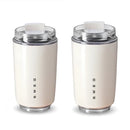 SMEG  Milk White 240ML Beverage  Cup Travel Portable Drinking Cup Stainless Steel Vacuum Leak proof Coffee Thermos