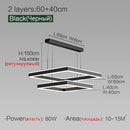 Living room lamp dining bedroom chandelier Nordic modern minimalist 2022 new light luxury square chandelier LED lamp suspendu