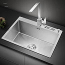 Modern Stainless Steel Kitchen Sinks Home Single Hole Kitchen Sink Under Counter Wash Basin Nano Handmade Kitchen Accessories