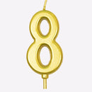 New Gold Digital Candle Birthday Number Cake Candle Drop Ship 0 1 2 3 4 5 6 7 8 9 Cake Girls Boys Baby Party Supplies Decoration