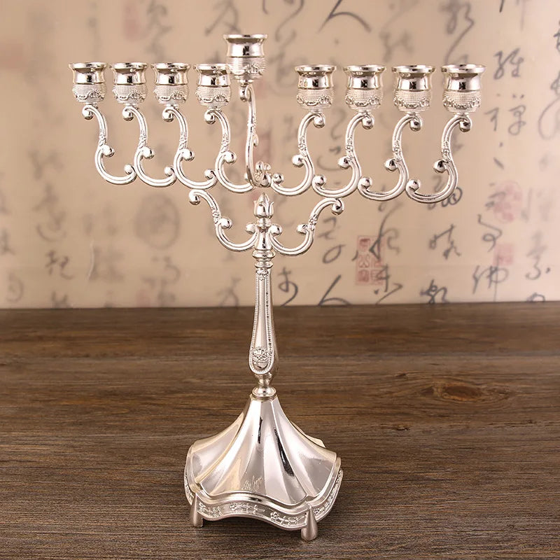 IMUWEN Candle Holders 9 Arms Candlesticks For Home Hotel Table Decoration