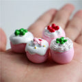 1/6 Scale Assorted Miniature Dollhouse Cake Mini Food for Doll Pretend Play Kitchen Toy Accessories