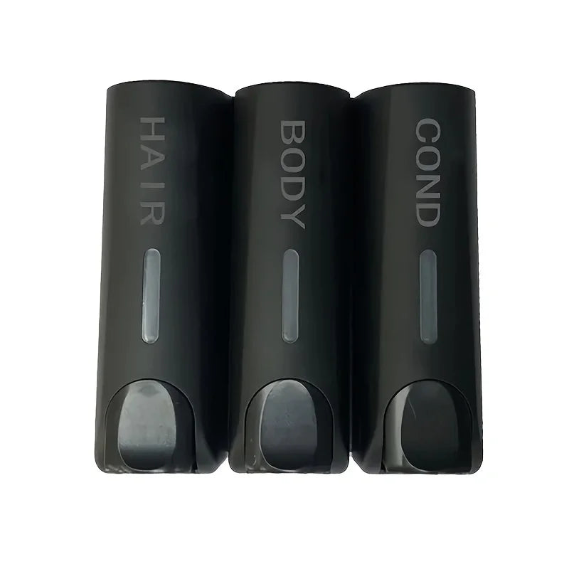 1/2/3Heads Manual Soap Dispenser Wall Mounted Hotel Shampoo Box Bath Box 400ML Soap Bottle Wall Hanger Press Dispenser Home