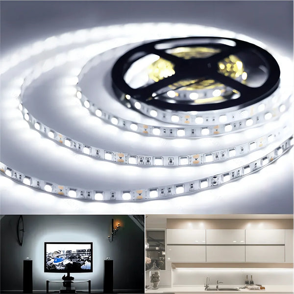 DC5V USB LED Flexible Strip Light 1-5m White Warm Color SMD2835 Interface TV Computer Backlight Living Room DIY Lamp