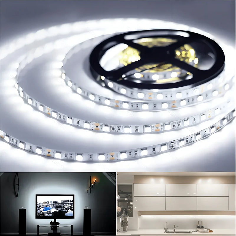 DC5V USB LED Flexible Strip Light 1-5m White Warm Color SMD2835 Interface TV Computer Backlight Living Room DIY Lamp