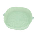 1PC Reusable Silicone Air Fryer Basket Oven Mold Baking Tray Pizza Fried Chicken Basket Round Square Pan Liner Accessories