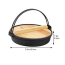 Hot Pot Camping Cooking Stove Cookware Hanging Stewpan for Home Japanese Style Griddle Soup Frying Cast Iron