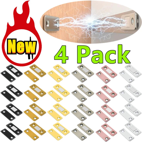 4/2/1Pack Ultra Thin Cabinet Magnetic Catch Adhesive Drawer Magnet Catch Kitchen Closet Door Closing Magnetic Door Catch Closer