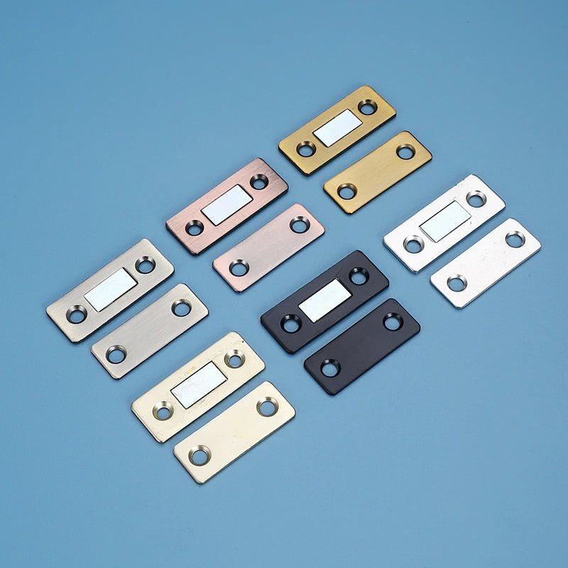 4/2/1Set Strong Magnetic Cabinet Catches Ultra-Thin Door Magnets Stops Invisible Adhesive Drawer Magnet Catch for Kitchen Closer