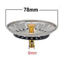 Kitchen Sink Strainer Plug Stainless Steel Thicken for Kitchen Sink, Hole Diameter 78mm Dish Drainers  Mesh Sink Strainer