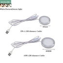 Ultrathin 8mm USB DC5V 3W 10W Dimmable Spotlight Surface Mounted Mini LED Circular Simple Ceiling Light Exhibition Cabinet Lamp