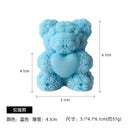 1PC 3D Rose Bear Aromatherapy Candles for Home Decoration Lovely Scented Candles Photography Props Festival Home Decor Ornaments