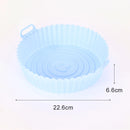 Reusable Airfryer Pan Liner Accessories Silicone Air Fryers Oven Baking Tray Pizza Chicken Airfryer Non-stick Silicone Mould