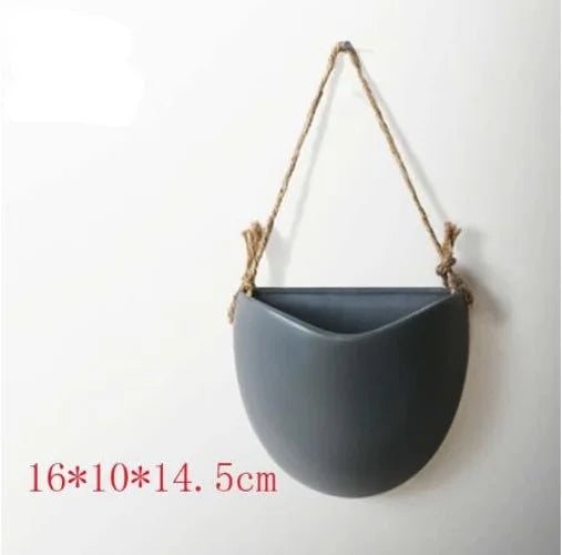 European Ceramic Flower Pot Decoration Metal Stand Abstract Irregular Vase Succulent Plant Flower Pot Modern Home Decoration New