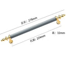 Modern Light Luxury European Wardrobe Cabinet Door Handle Drawer Shoe Cabinet Furniture Hardware Circular Tube Handle