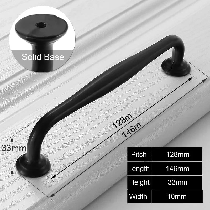 Black Handles Furniture Cabinet Knobs Muebles Handle Kitchen Handles Drawer Knobs Cabinet Pulls Cupboard Handles Knobs
