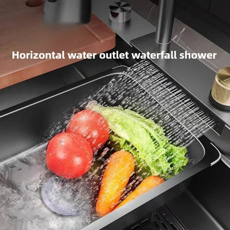 Kitchen Accessories Basin Large Thickened 304 Sink Stainless Steel Sink Single Vegetable Basin Dishwasher Table Stainless Steel
