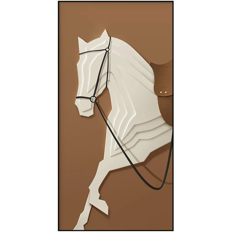 Modern Luxury Horses Canvas Posters and Prints Wall Art Entrance Decorative Painting Porch Living Room Home Decor Cuadros