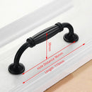 Aluminum Alloy Black Cabinet Handles American Style Solid Kitchen Cupboard Pulls Drawer Knobs Furniture Handle Hardware