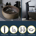 Brown Ceramic Vessel Sink Vanity Bowl Oval Bathroom Table Sink Lavatory Balcony Art Basin Above Counter Pedestal Washing Basin