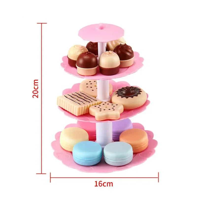 Kids Mini Kitchen Toys Birthday Egg Tower Simog Food Cooker Pot Cooking Girl Boy Parent Child Interactive Gift