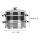 Dumpling Steamer Cooker Cooking Pot Stainless Manshipping Steel for Dim Sum Basket Fish Cookware Golden Rabbit Enamelware Food