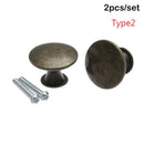2Pcs Round Shape Wardrobe Pulls Drawer Knob Cabinet Pulls Kitchen Cupboard Door Handle Practical Furniture Fittings Hardware