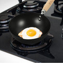 Flat Bottom Wok Pan Iron Everyday Traditional Small Cooking Gas Stove Frying Kitchen Cookware