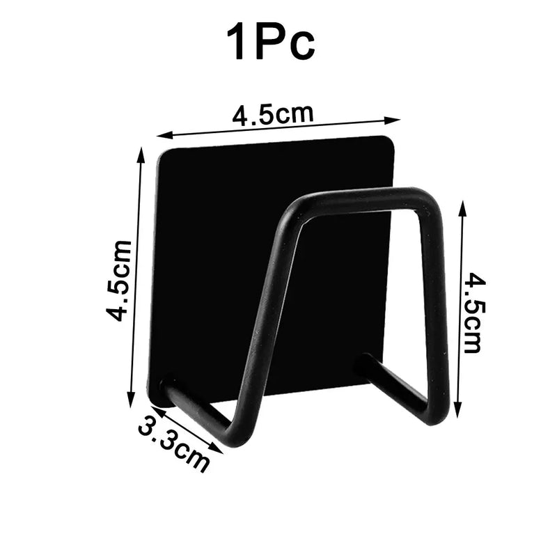 Kitchen Sponges Holder Stainless Steel Sink Shelf Adhesive Holders Drain Drying Rack Wall Hooks Accessories Storage Organizer