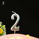 1 2 3 4 5 6 7 8 9 0 Number Birthday Candles Gold Silver Kids Birthday Candles for Cake Party Supplies Decoration Cake Candles