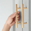 KK&FING Round Rod Knurled Carved Aluminum Alloy Furniture Door Handles Cabinet Drawer Knobs Bedroom Wardrobe Door Pulls Hardware